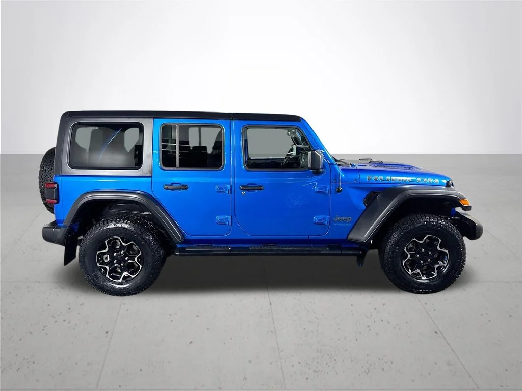 Used 2022 Blue Jeep Unlimited Rubicon 4xe image 5