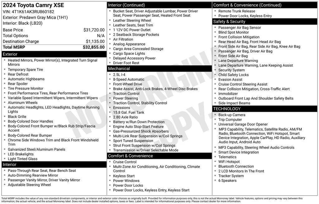 Used 2024 Predawn Gray Mica Toyota XSE image 40