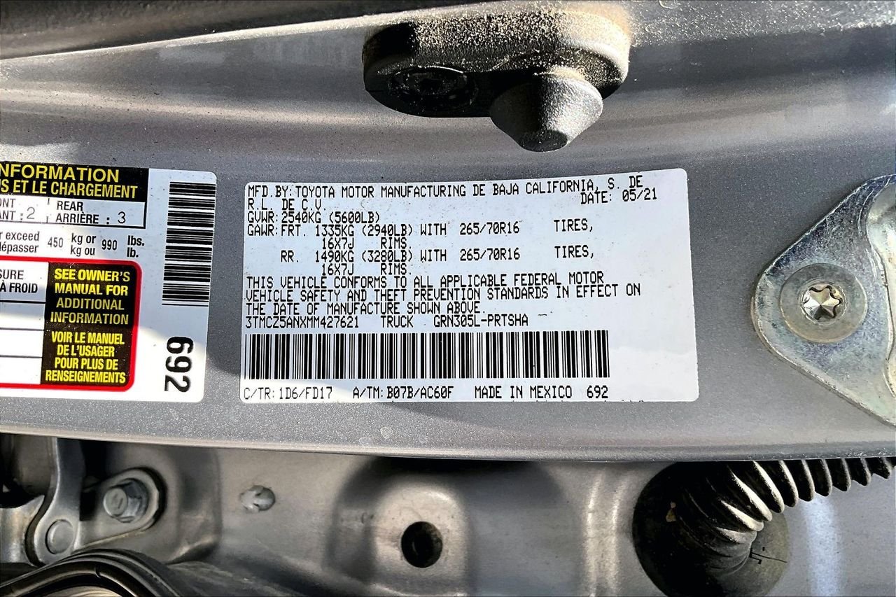 Used 2021 Silver Toyota TRD Off-Road image 15
