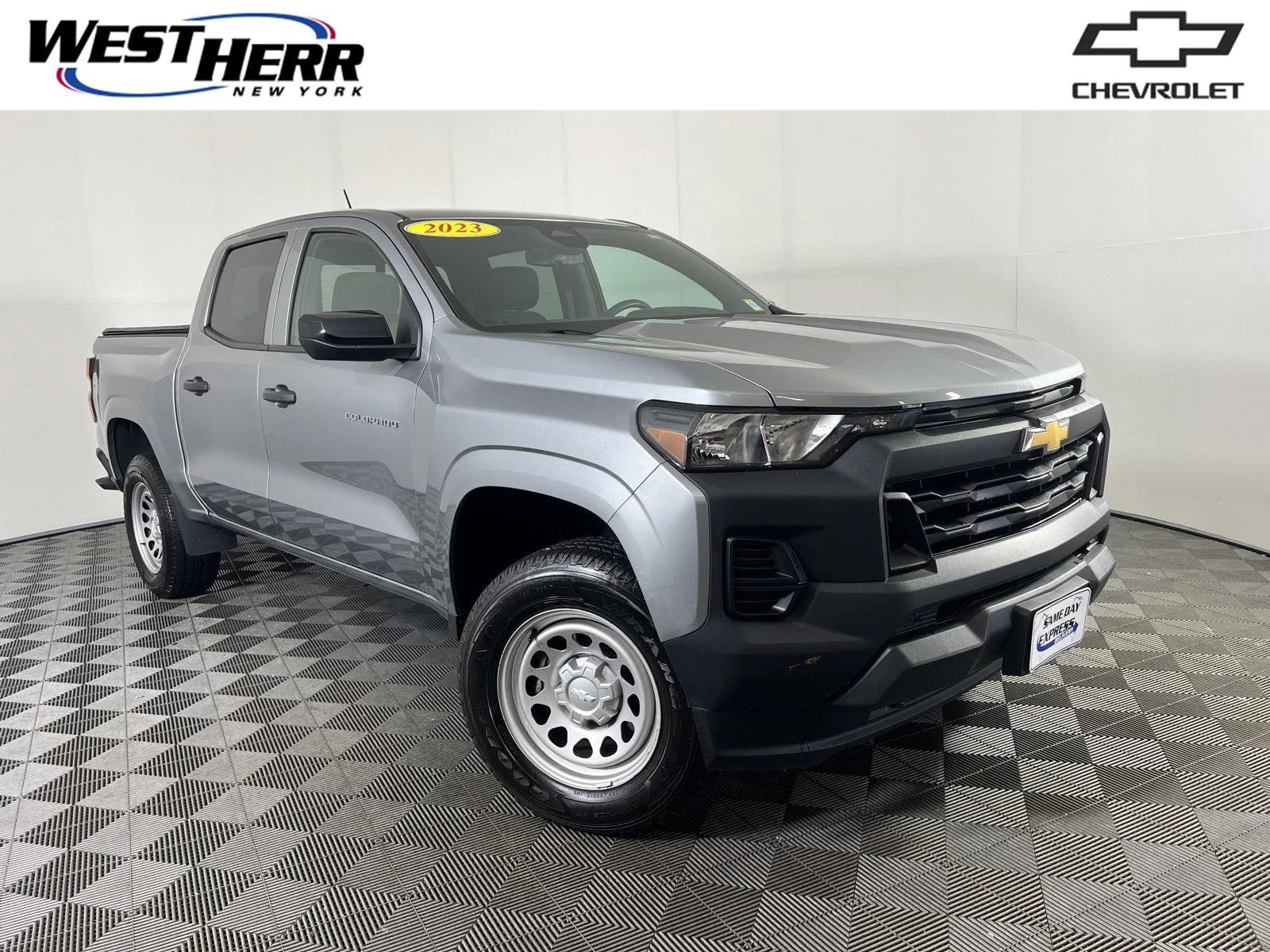 Used 2023 Sterling Gray Metallic Chevrolet Work Truck image 1