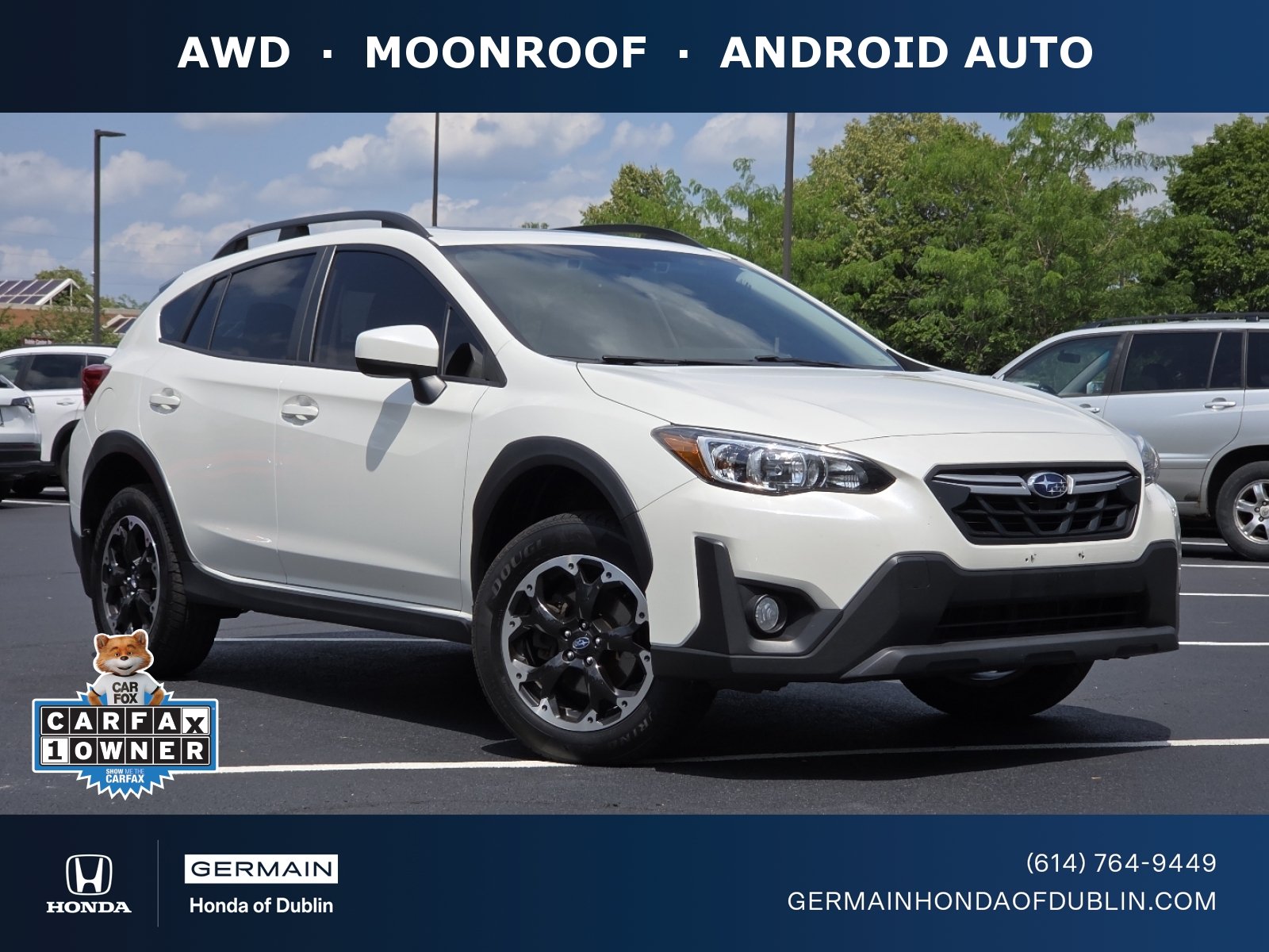 Used 2022 Crystal White Pearl Subaru Premium image 1