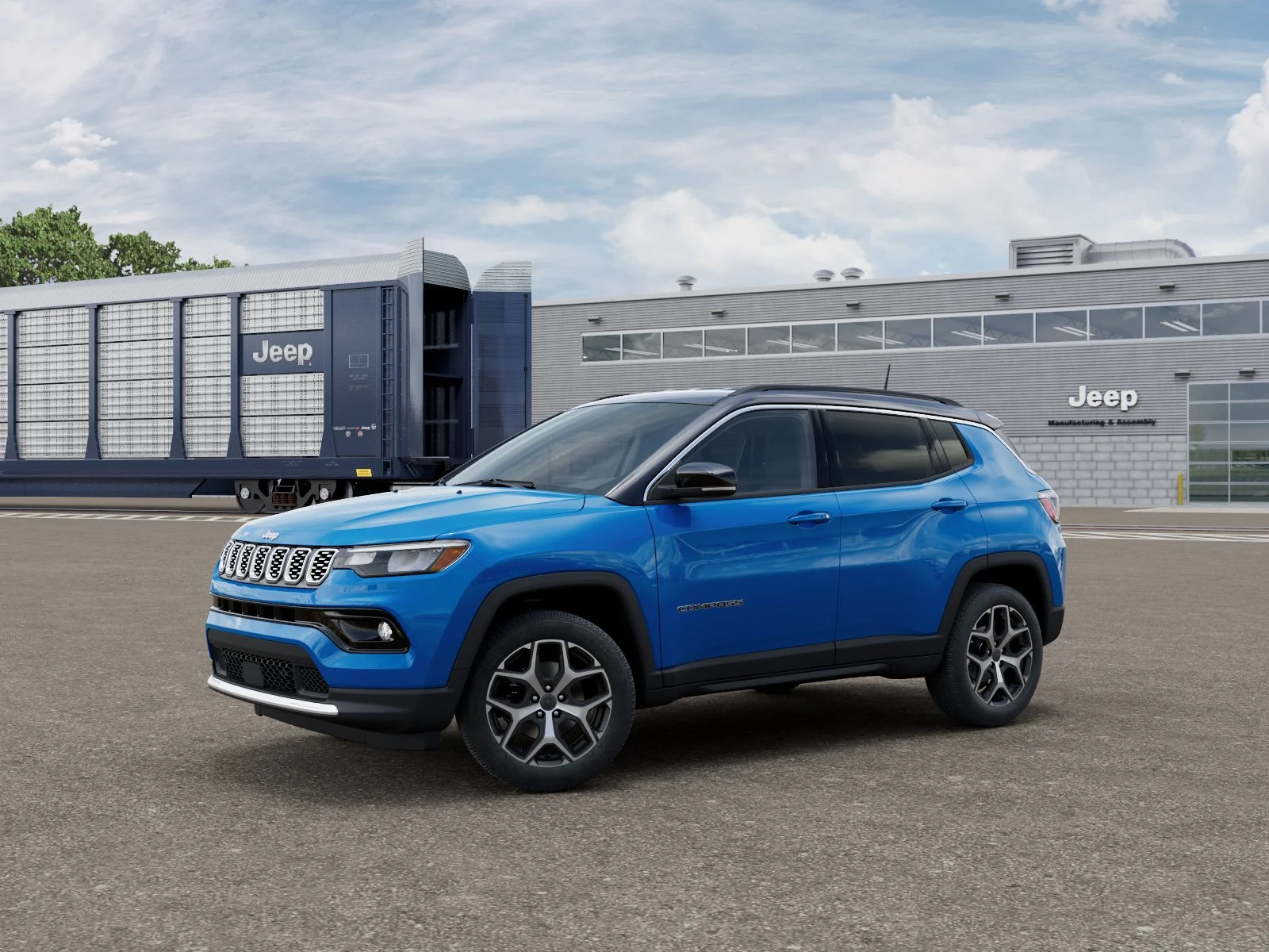 New 2026 Hydro Blue Pearl-Coat Exterior Paint Jeep Limited image 1