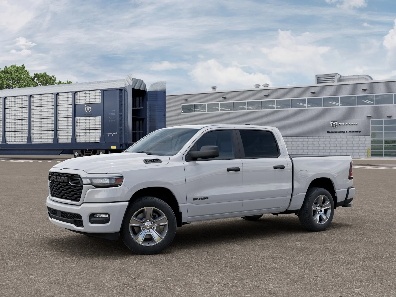New 2026 Bright White Clear-Coat Exterior Paint RAM  image 1