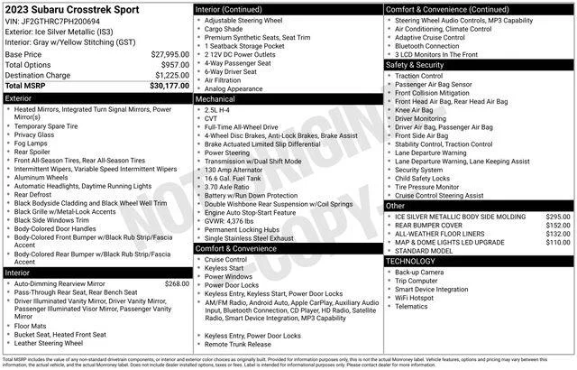 Used 2023 Silver Subaru Sport image 42