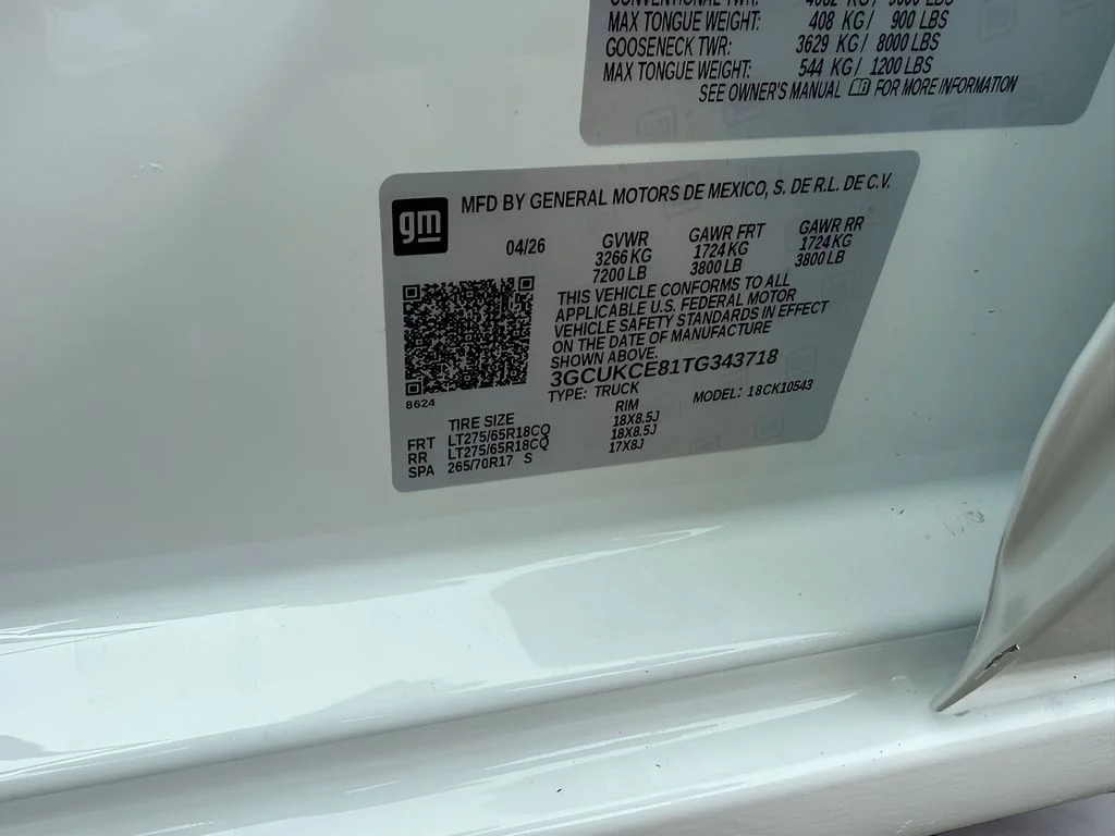 New 2026 White Chevrolet Custom Trail Boss image 34