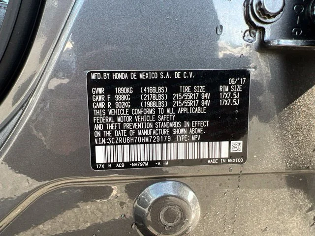 Used 2017 Modern Steel Metallic Honda EX-L Navi image 7