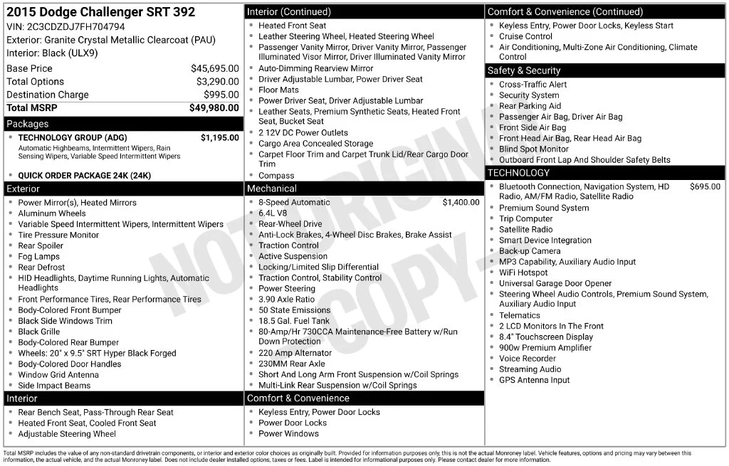 Used 2015 Gray Dodge SRT 392 image 6