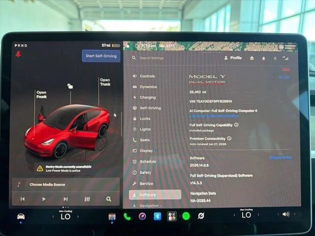 Used 2023 Red Tesla Performance image 8