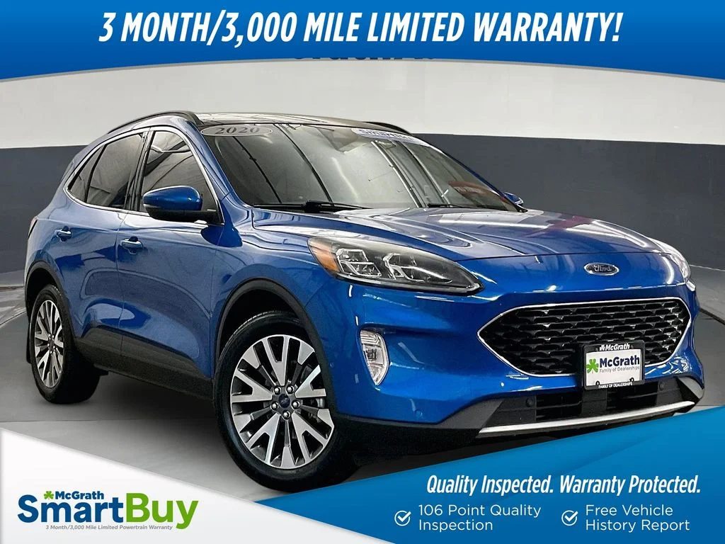 Used 2020 Blue Ford Titanium image 1