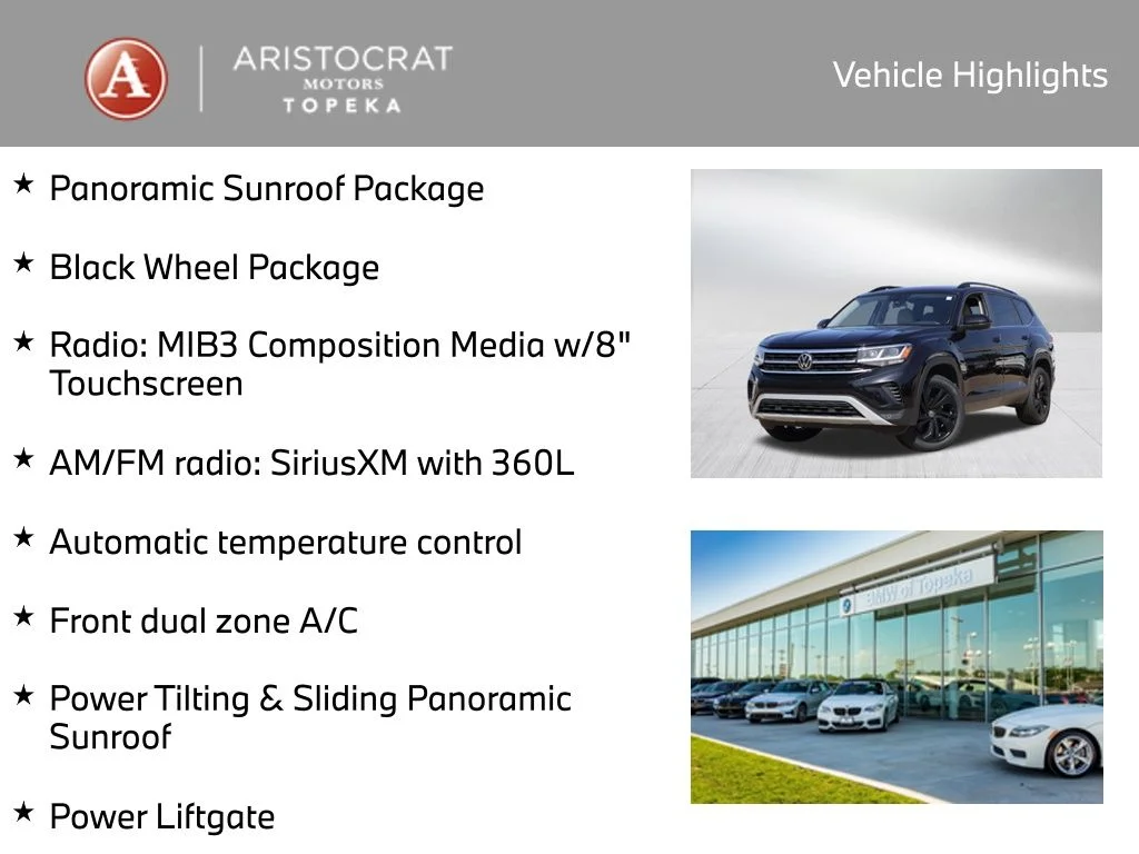 Used 2022 Volkswagen Atlas SE w/Tech with VIN 1V2KR2CA6NC526717 for sale in Kansas City