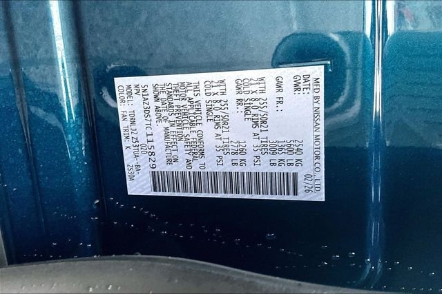 New 2026 Nissan Murano Platinum 4D Sport Utility