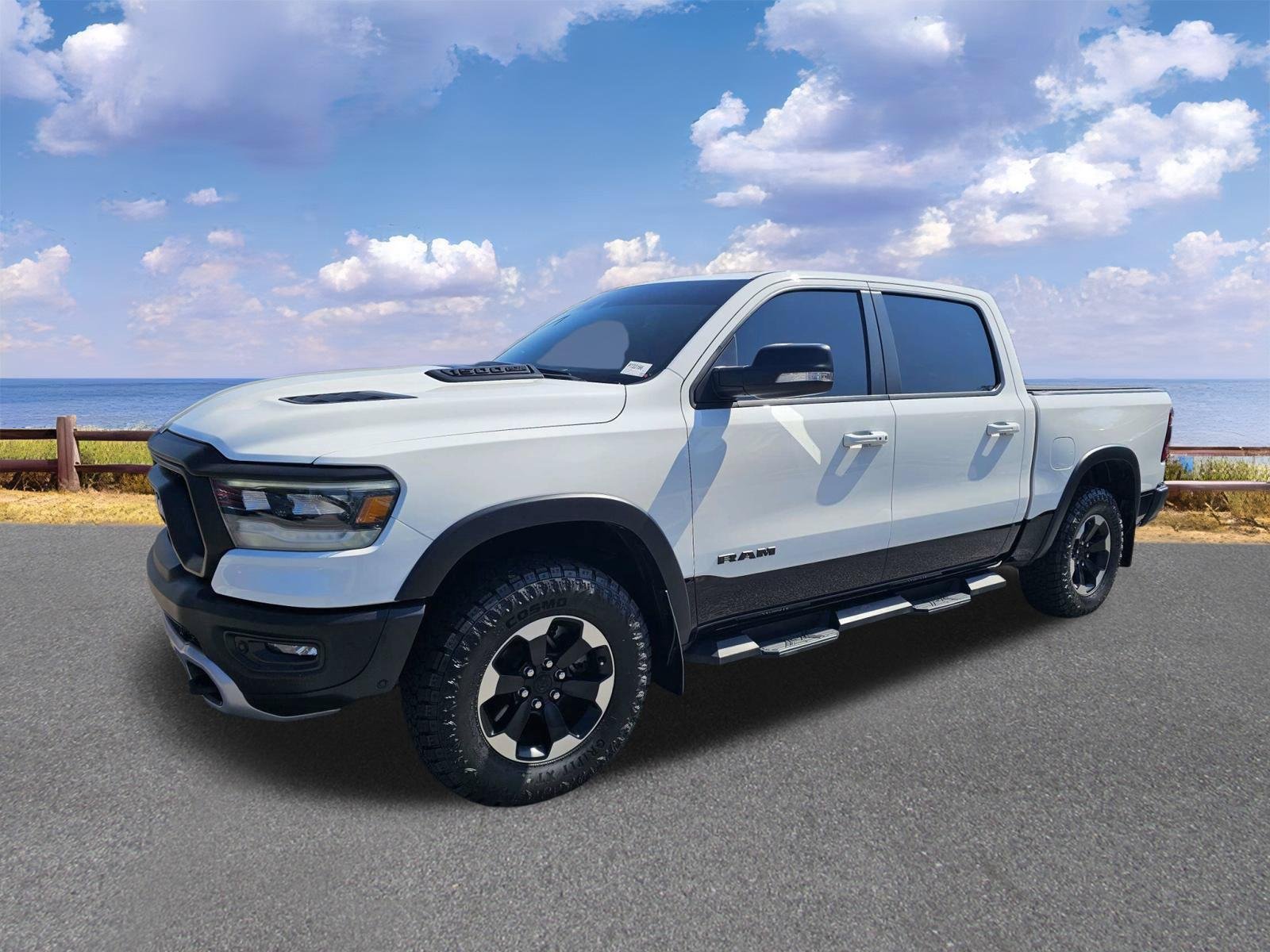Used 2021 Bright White Clearcoat Ram Rebel image 3