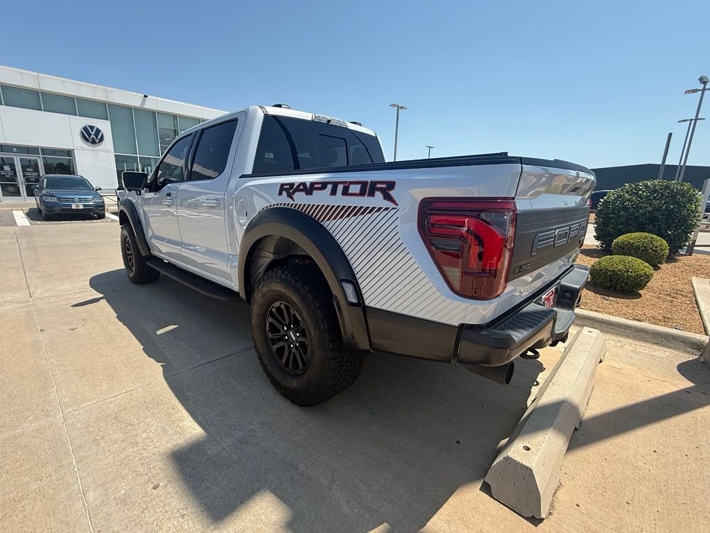 Used 2025 White Metallic Ford Raptor image 3