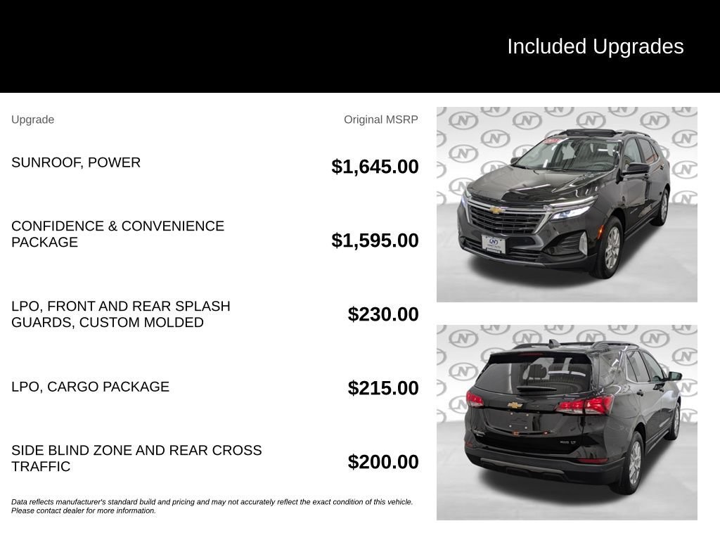 Used 2023 MOSAIC BLACK METALLIC Chevrolet LT image 3