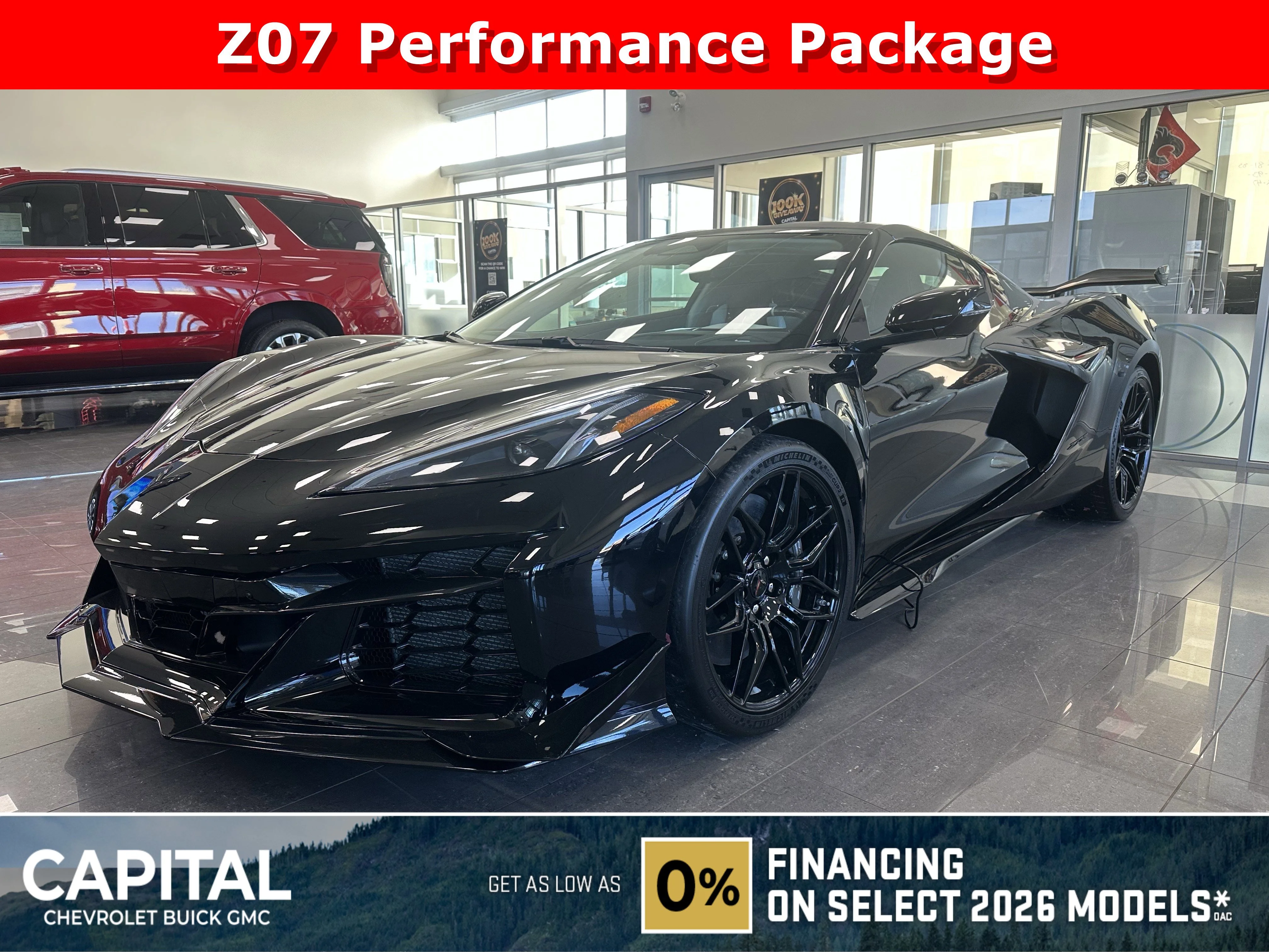 New 2026 Black Chevrolet 3LZ Z06 image 1