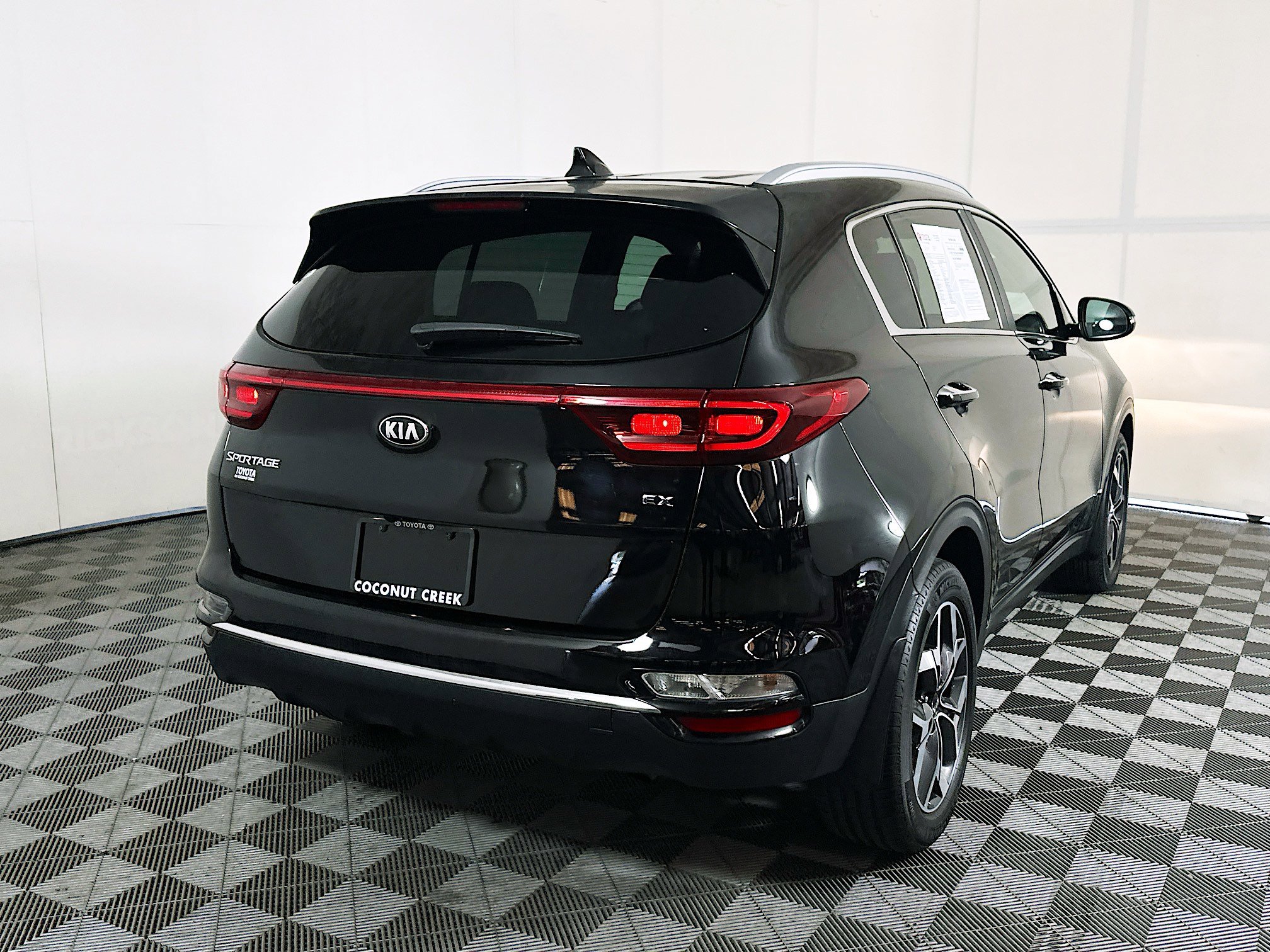 Used 2021 Black Cherry Kia EX image 3