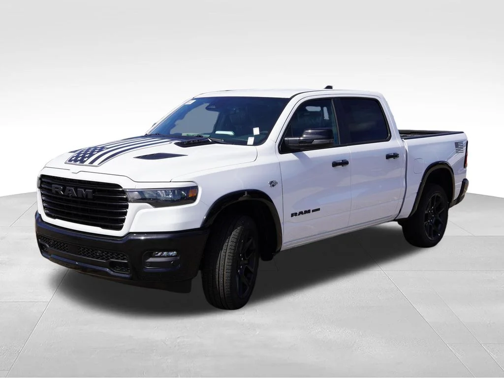 New 2026 Bright White Clear-Coat Exterior Paint RAM Laramie image 7