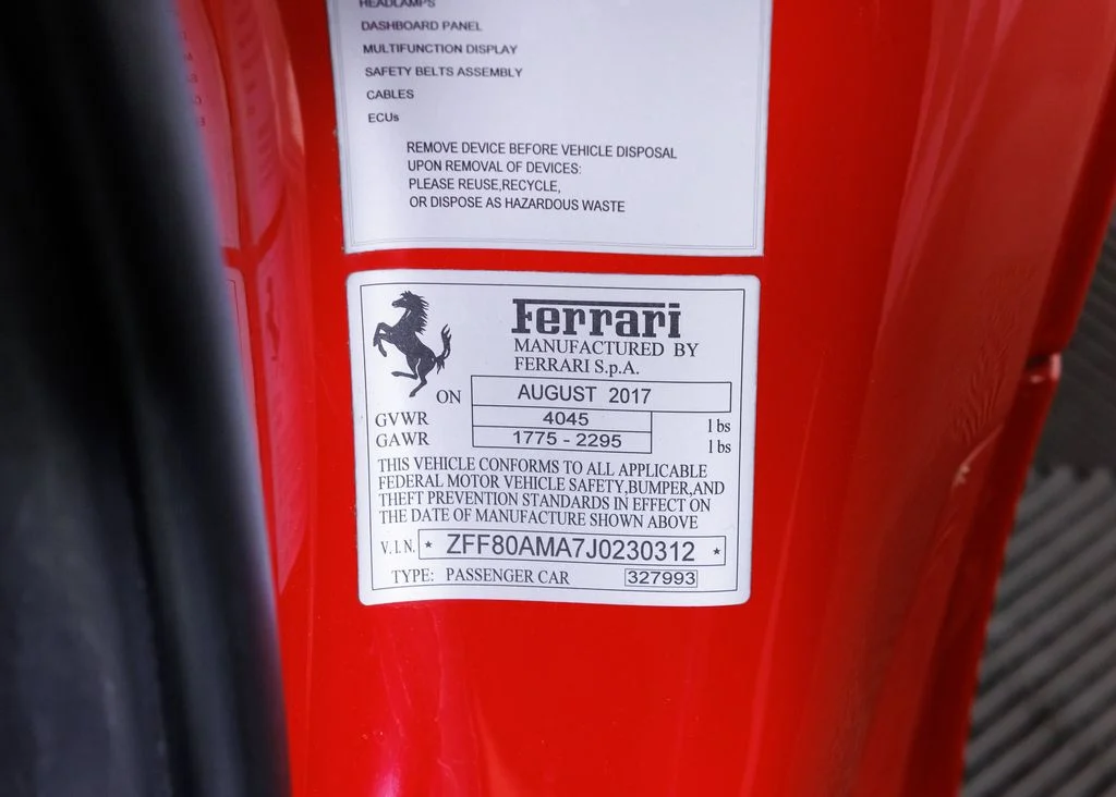 Used 2018 Red Ferrari Base image 38