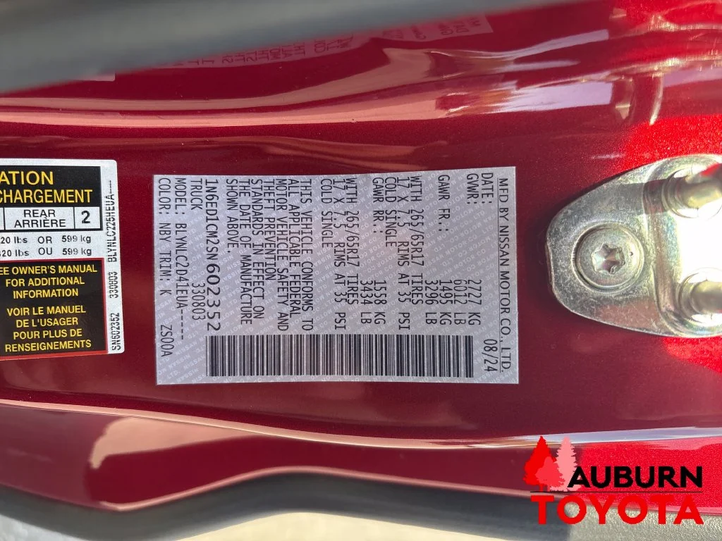 Used 2025 Red Nissan SV image 27