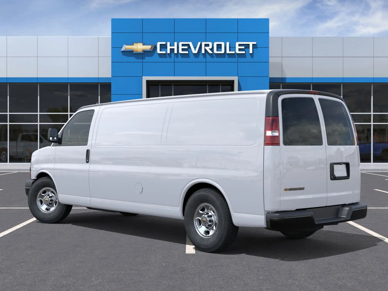 New 2025 White Chevrolet Work Van image 3