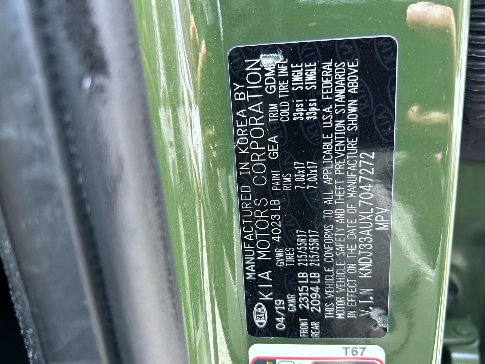 Used 2020 Green Kia EX image 25