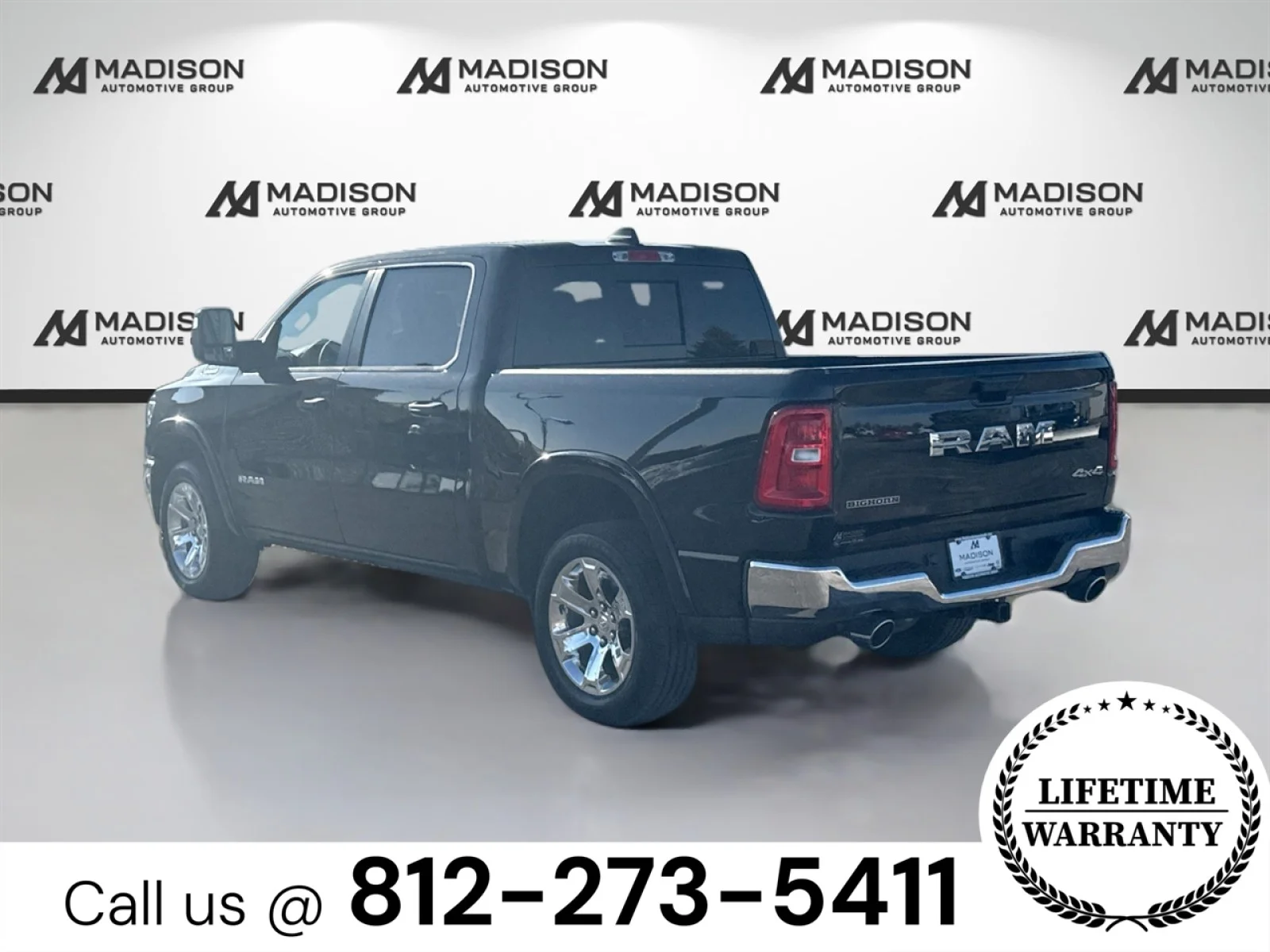 New 2026 Diamond Black Crystal Pearl-Coat Exterior Paint RAM Big Horn image 7