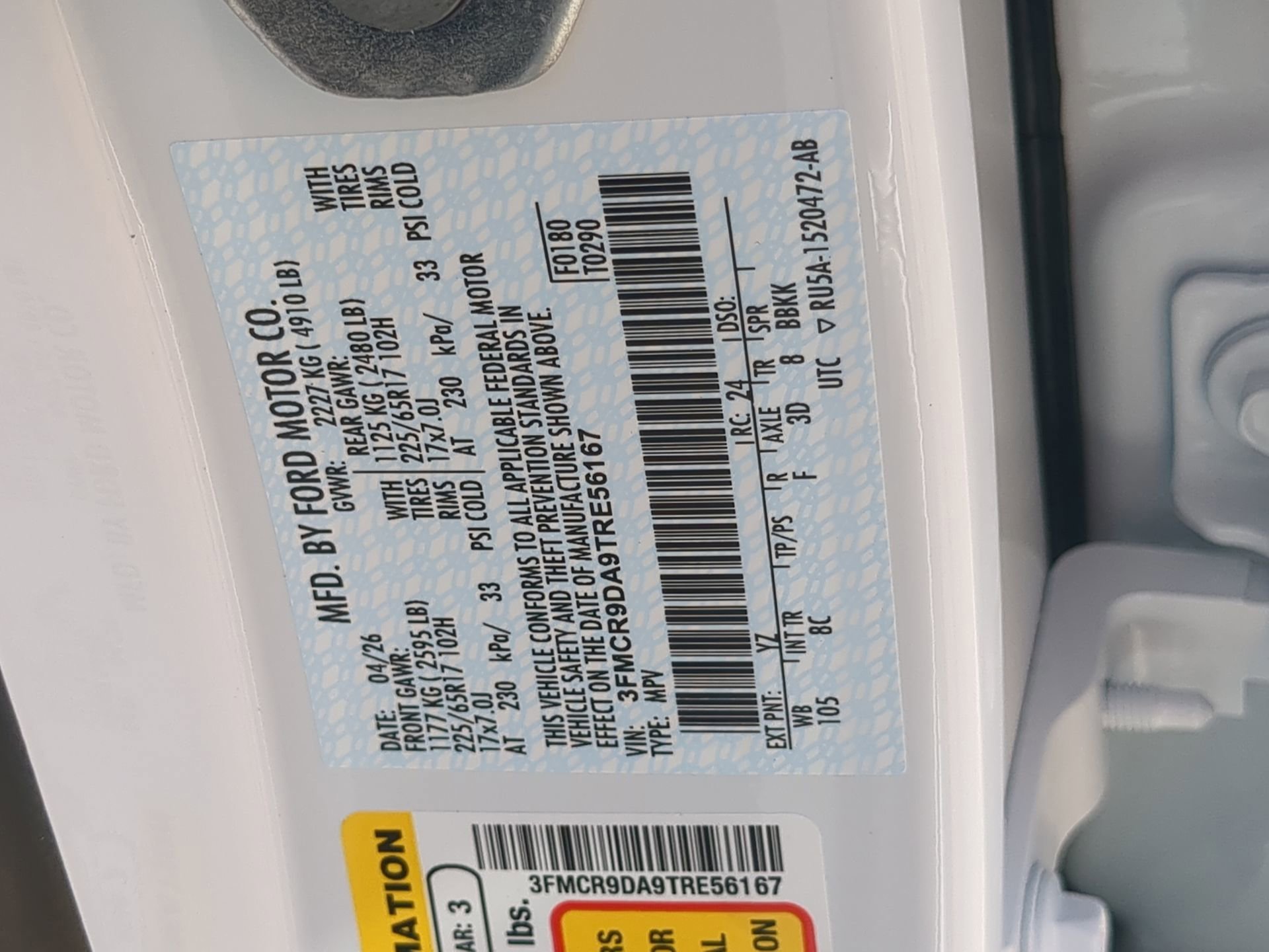 New 2026 Oxford White Ford Badlands® image 68