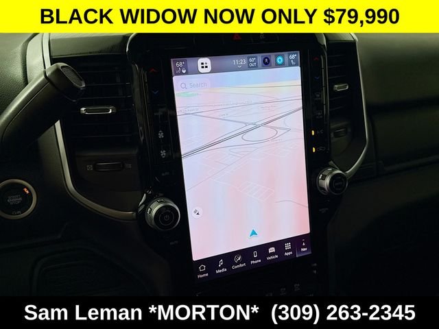 New 2025 Diamond Black Crystal Pearl-Coat Exterior Paint Ram Big Horn image 13