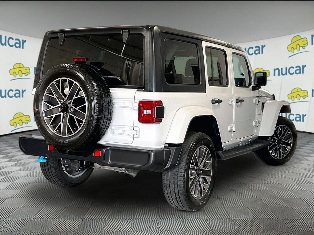 Used 2023 White Jeep Sahara 4xe image 6
