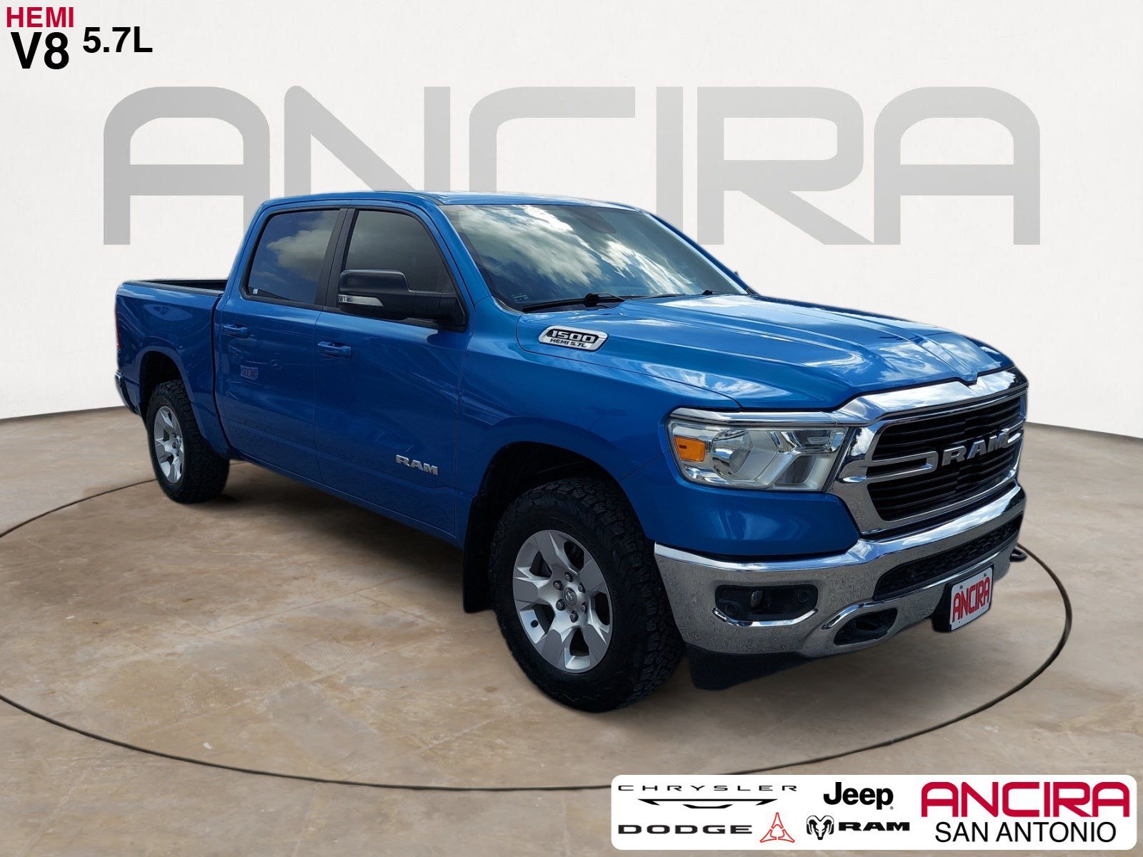 Used 2021 Hydro Blue Pearlcoat Ram Big Horn image 1