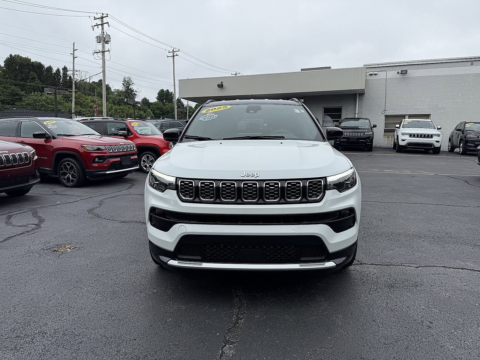 Used 2025 Bright White Clearcoat Jeep Limited image 2