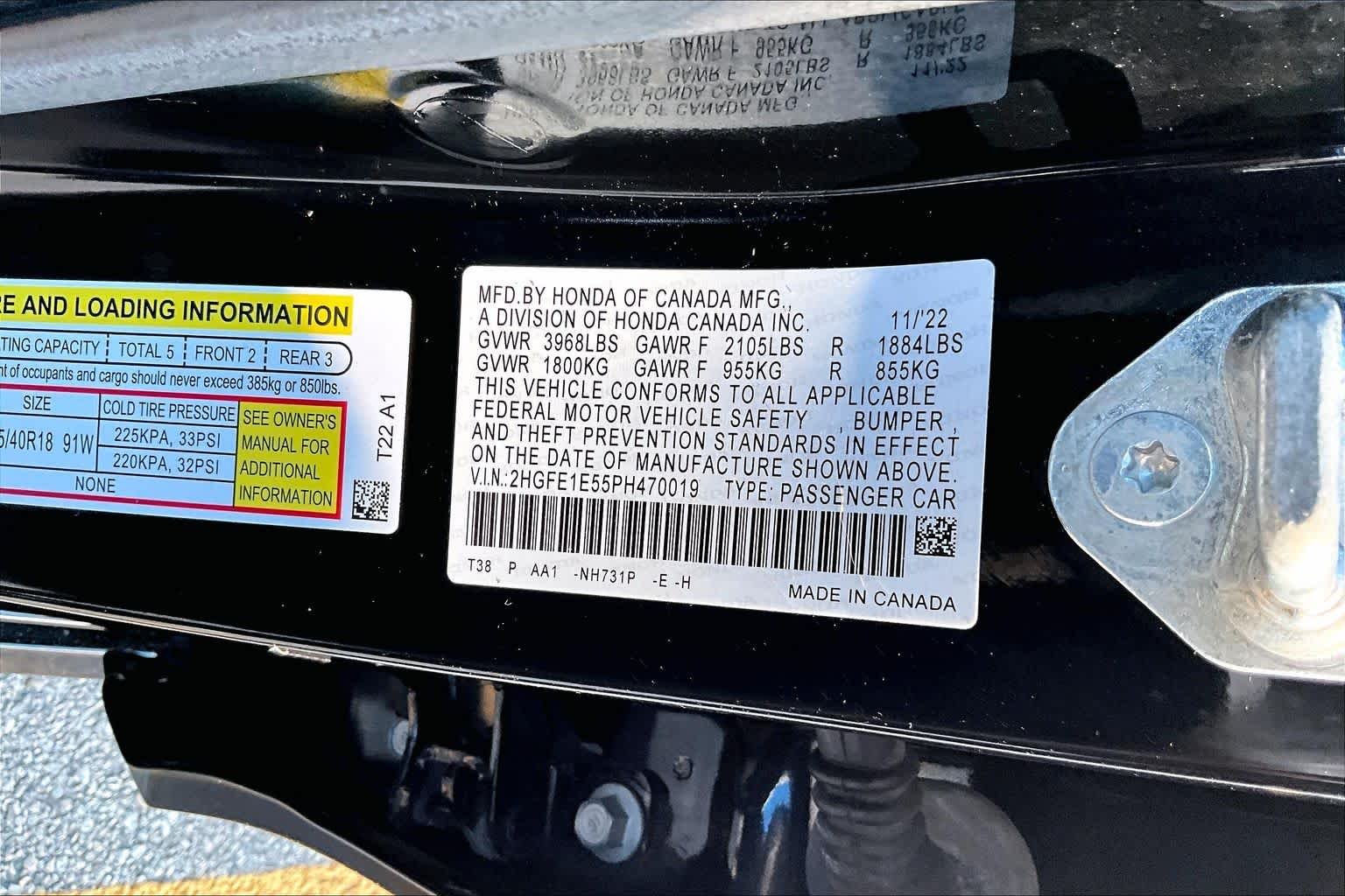 Used 2023 Crystal Black Pearl Honda  image 34