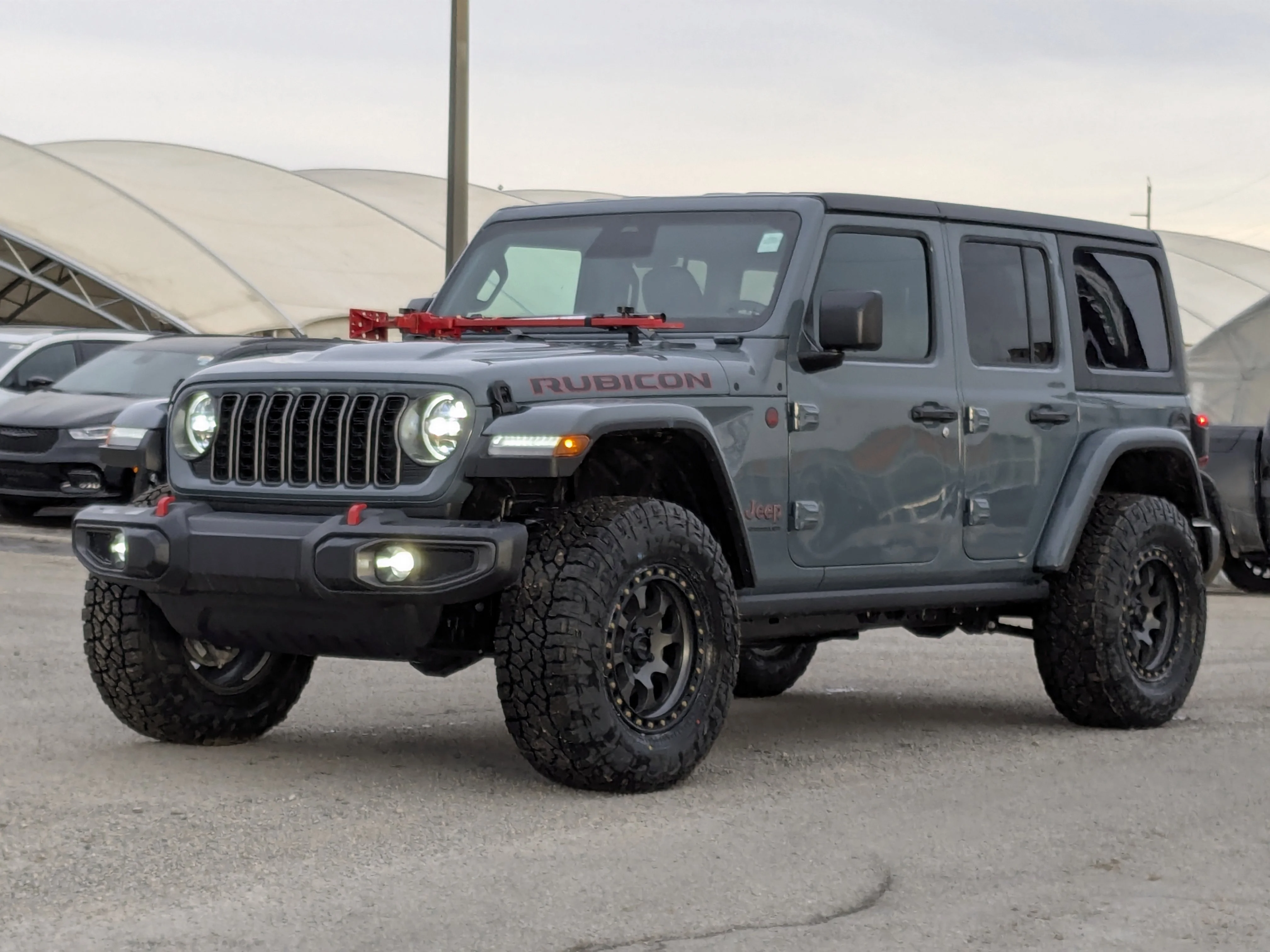 New 2026 Dark blue Jeep Rubicon - FUEL RIMS - AT 35 TIRES - HIGHLIFT HOOD JACK & TONS MORE! image 4