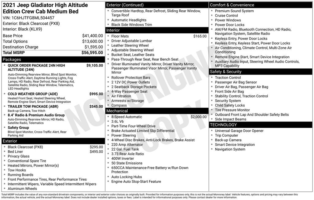 Used 2021 Black Jeep Overland image 10