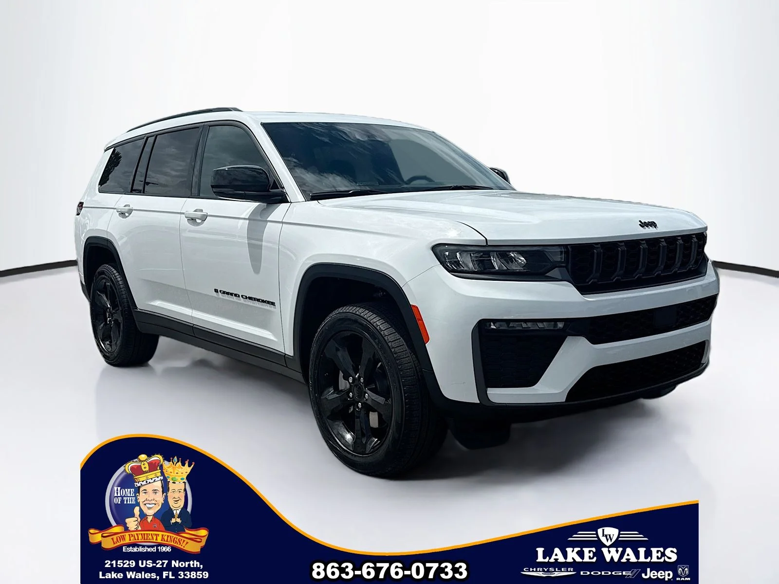 New 2026 Bright White Clear-Coat Exterior Paint Jeep Limited image 1