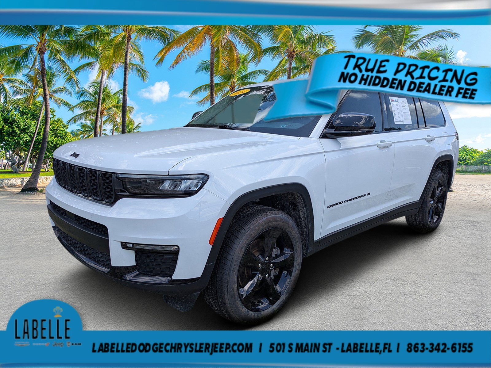 Used 2024 Bright White Clearcoat Jeep Limited image 6