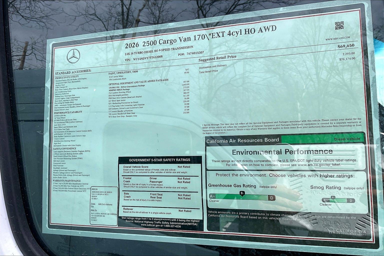 New 2026 Arctic White Mercedes-Benz Cargo 170 WB image 26