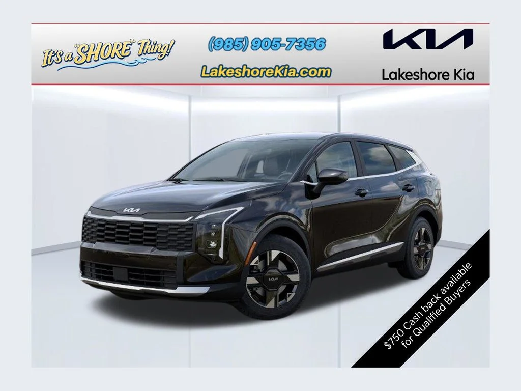 New 2026 Ebony Black Kia LX image 1