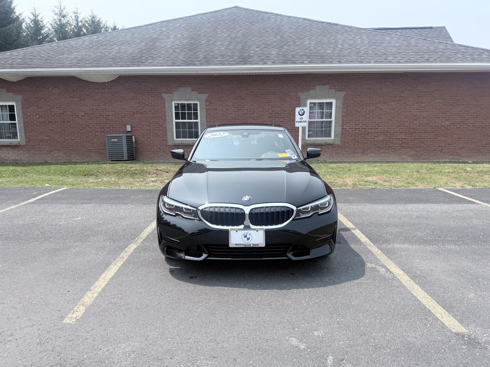 Used 2022 Black Sapphire Metallic BMW 330i xDrive image 2