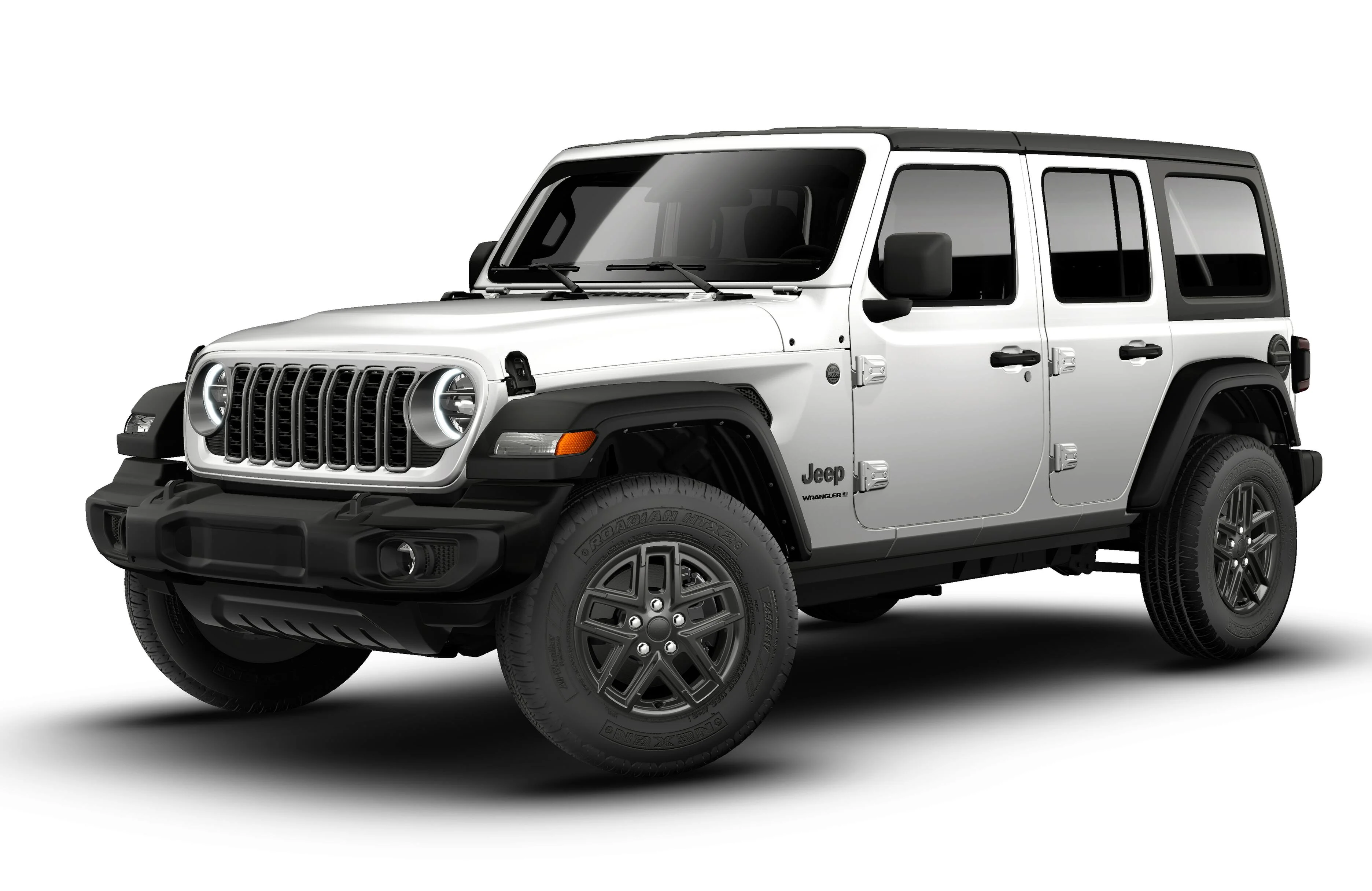 New 2026 Bright White Clear-Coat Exterior Paint Jeep Sport S image 1