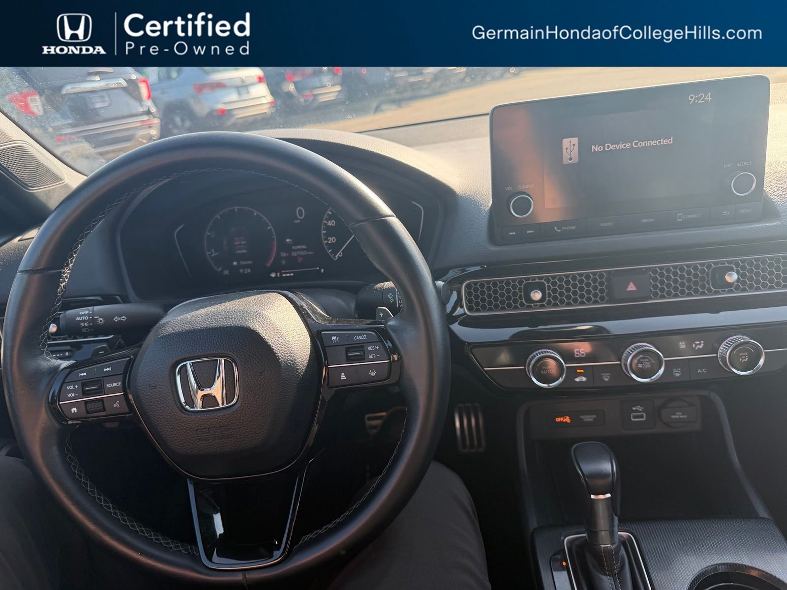 Certified Used 2024 Platinum White Pearl Honda 2.0L 4D SPORT image 24