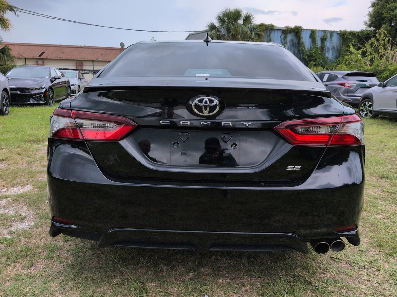 Used 2023 Midnight Black Metallic Toyota SE image 4