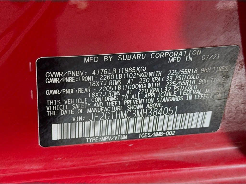 Used 2021 Red Subaru Limited image 31