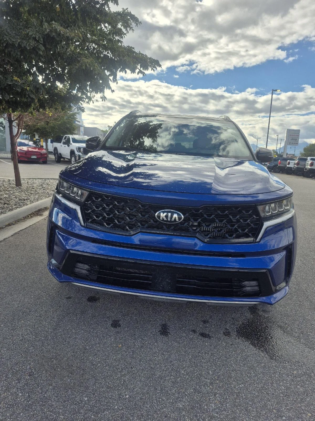 Used 2021 Sapphire Blue Kia EX image 6