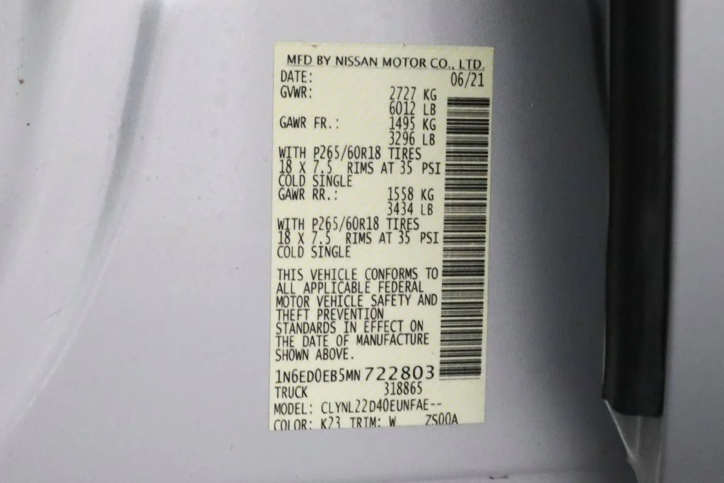 Used 2021 Silver Nissan SV image 33