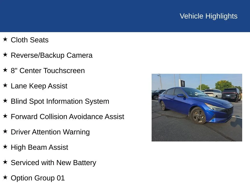 Used 2023 Intense Blue Hyundai SEL image 9