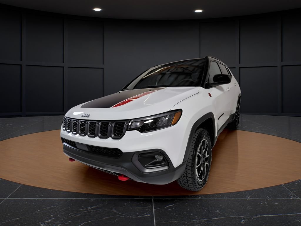 New 2026 Bright White Clear-Coat Exterior Paint Jeep Trailhawk image 1