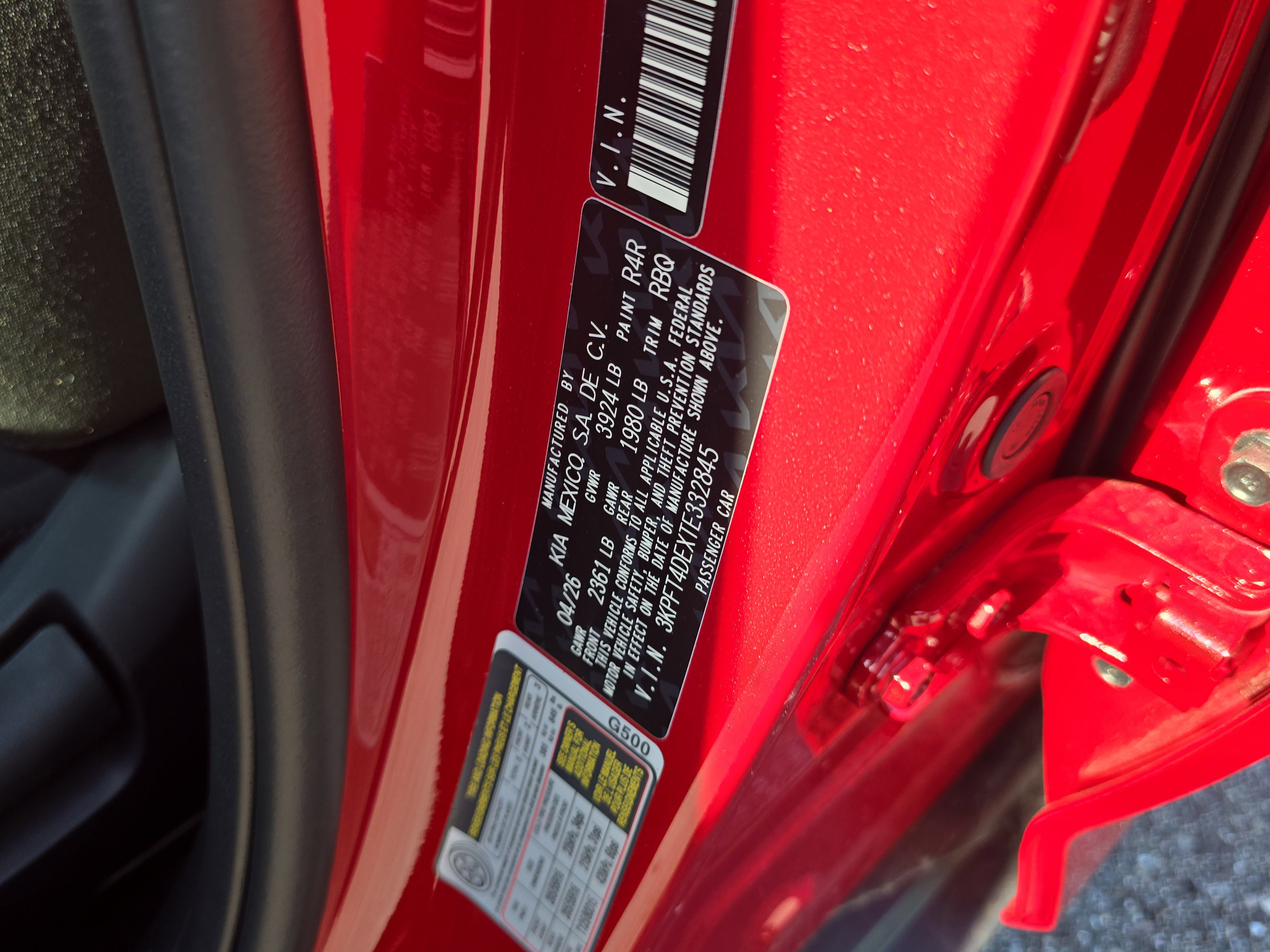 New 2026 Currant Red Kia LXS image 31