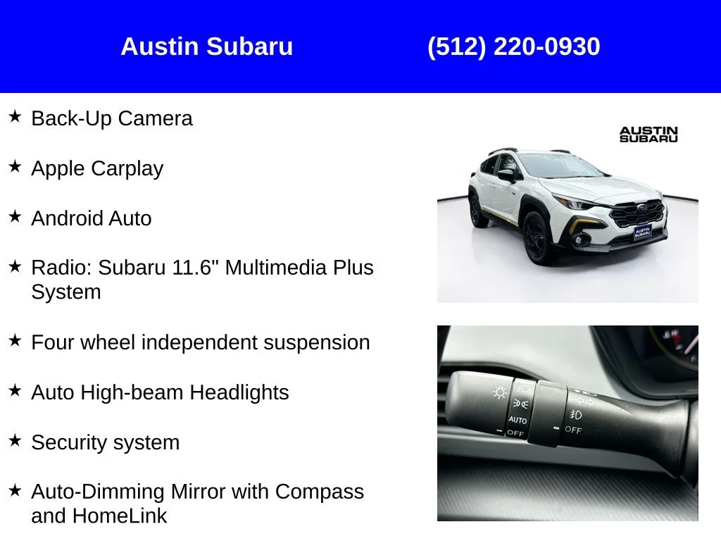 New 2026 White Subaru Sport image 9