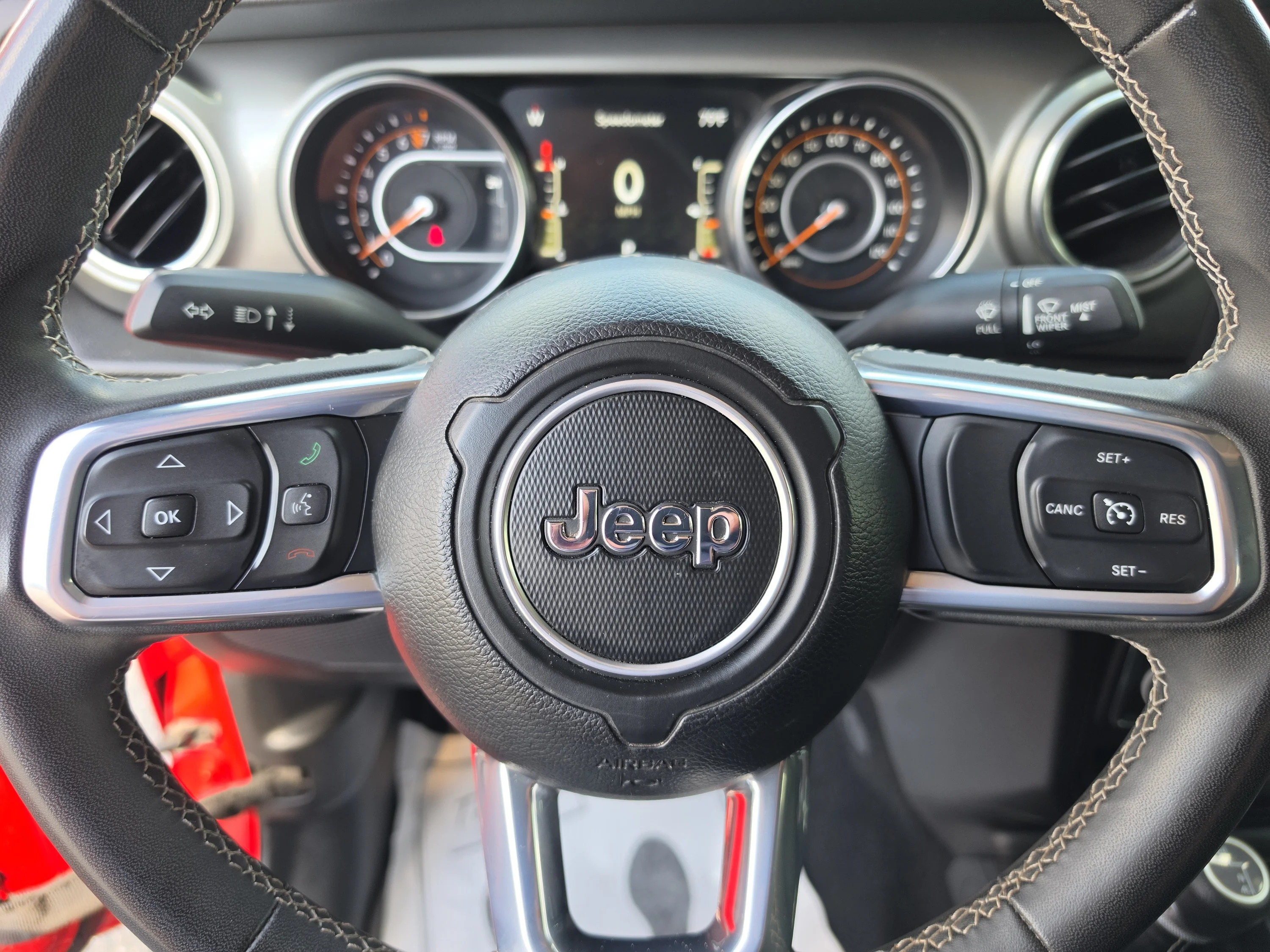 Used 2023 Firecracker Red Clearcoat Jeep Overland image 36